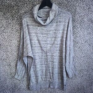 Gray Cowl Neck Women's Sweater - Brand Unspecified